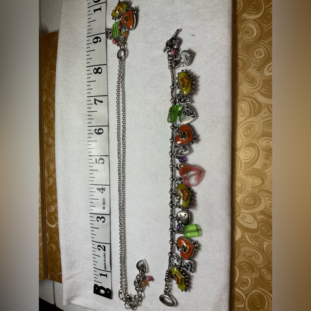 Brighten Portabello Heart Retired Necklace/ bracelet set